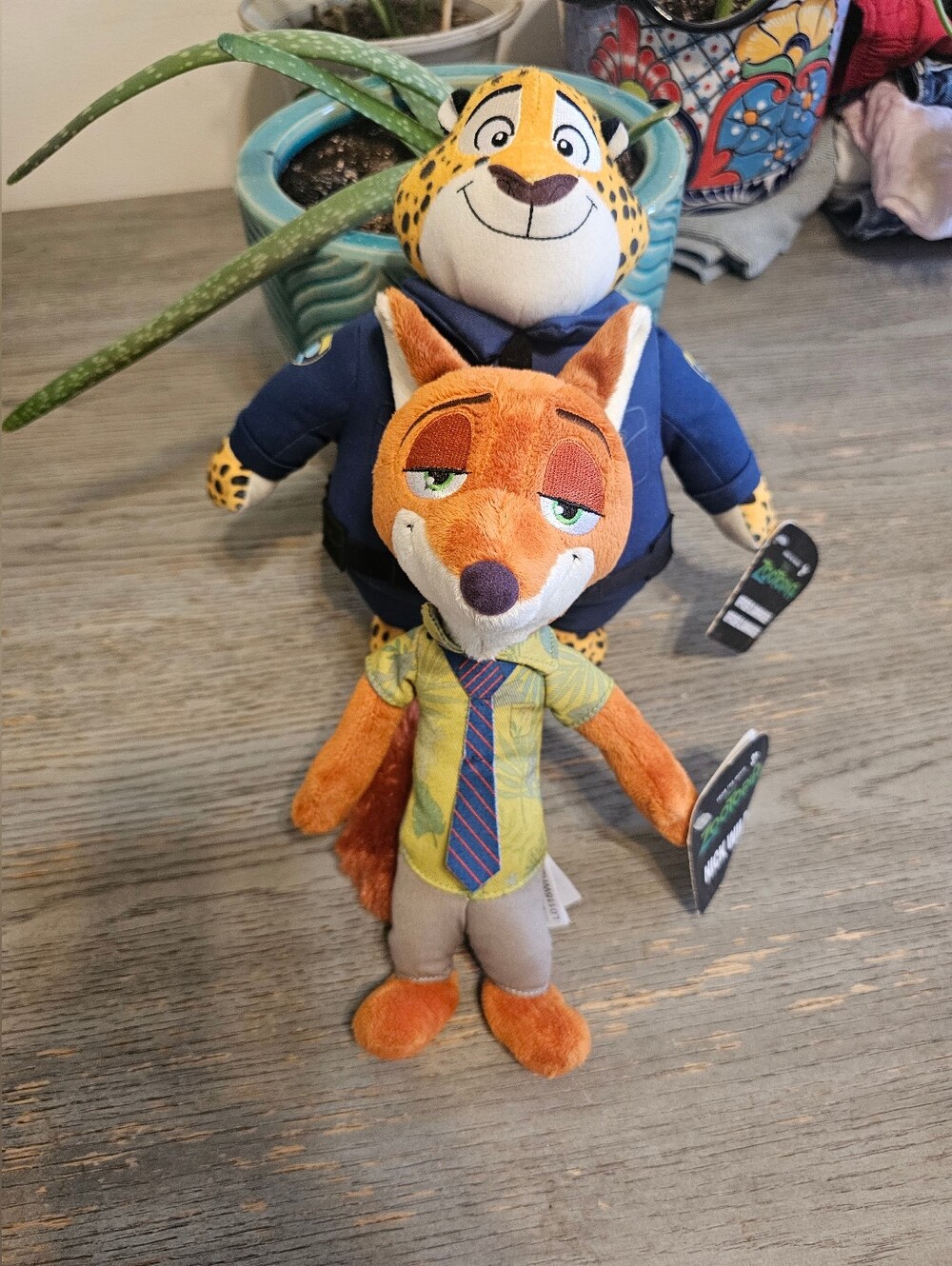 2 Zootopia/Zootropolis 12" Nick Wilde & Clauwadki 10" Plush Doll Disney Stored